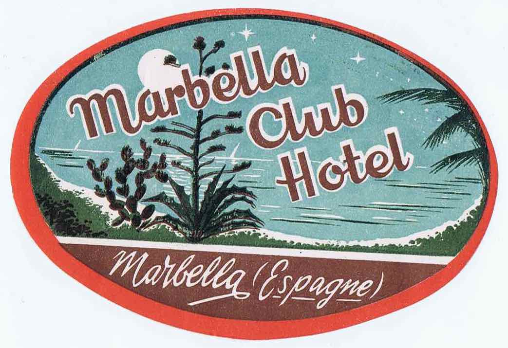 J294	MARBELLA CLUB HOTEL - SPAIN 1930S