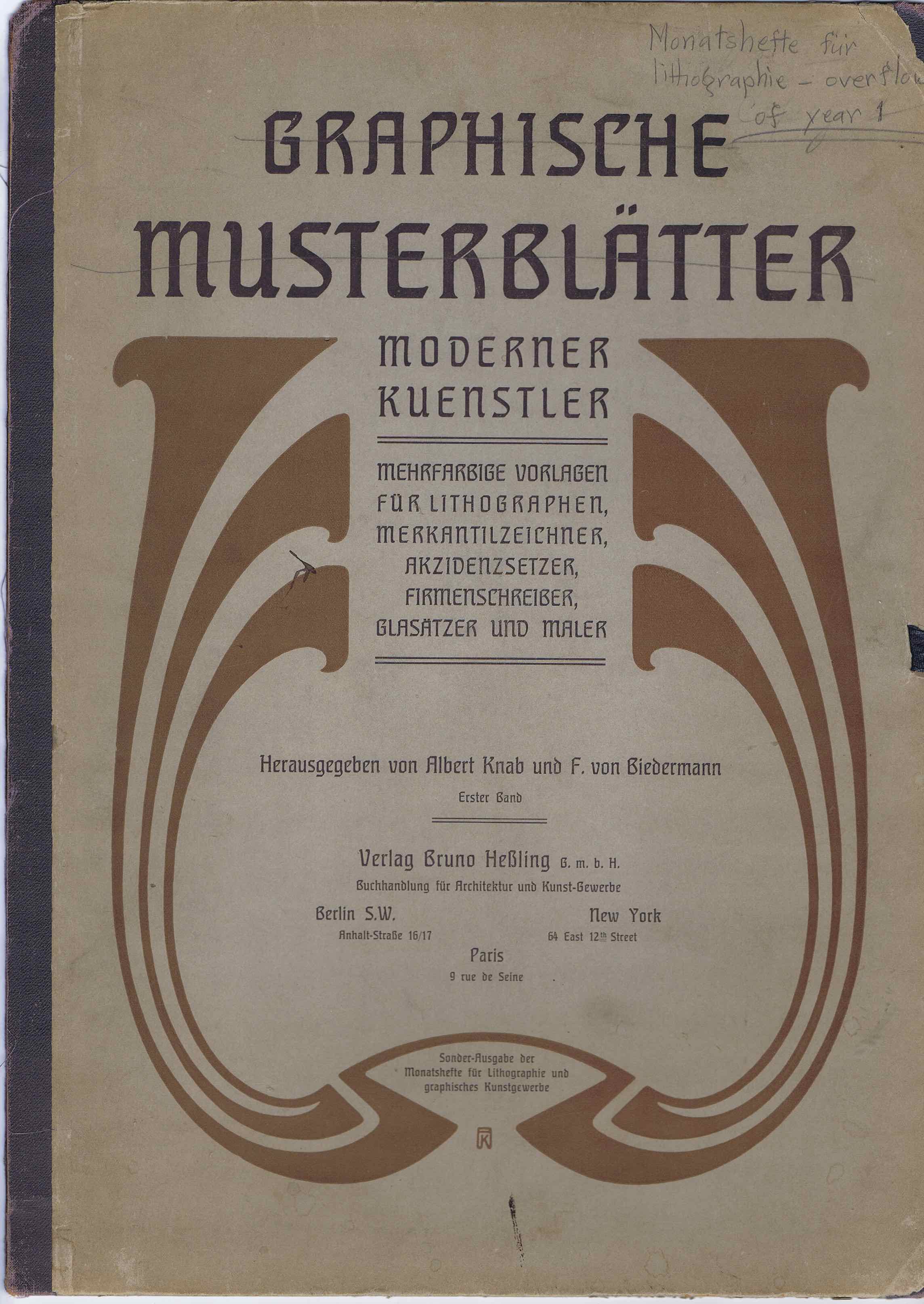 J340	GRAPHISCHE MUSTERBLATTER - MODERNER KUENSTLER